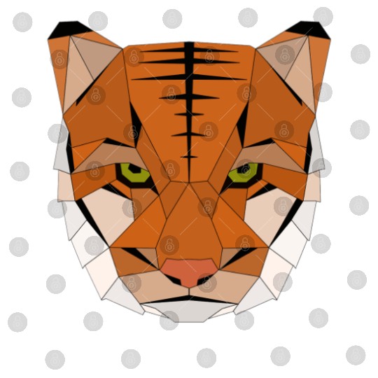 Tiger geometric Digital Files