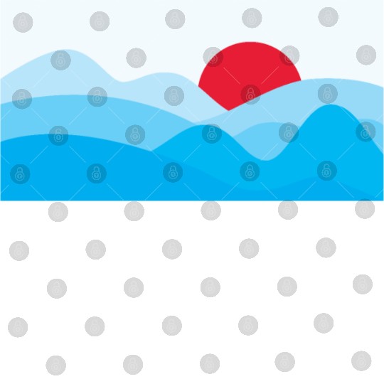 Minimalist Sun Light Blue Digital Files