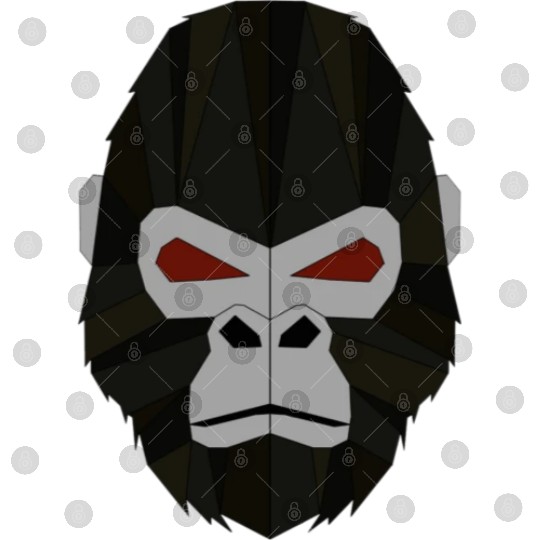 Gorilla Original Geometrical Digital Files