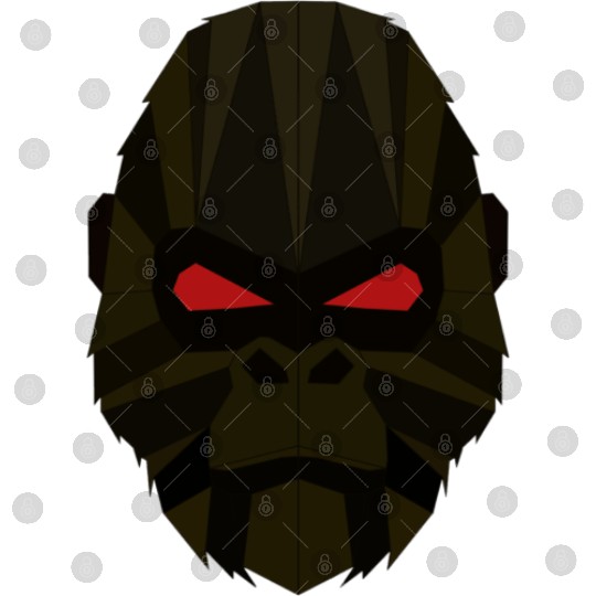Evil gorilla geometrical Digital Files