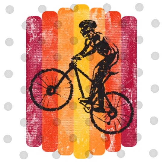 Mountain Bike - 90s MTB Retro Sunset - Fat Bike Digital Files