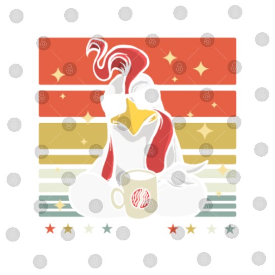 Rooster Cock Coffee Sunglasses Digital Files