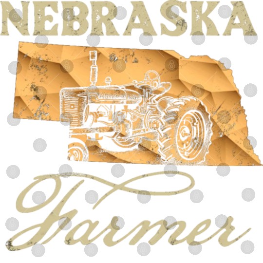 Nebraska Farmer Tractor Lover State Map Farming Lo Digital Files