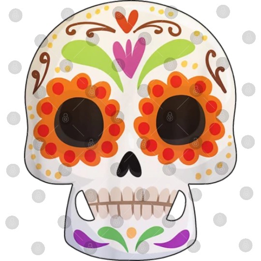 Day of the Dead Dia De Los Muertos Skull Gift Digital Files