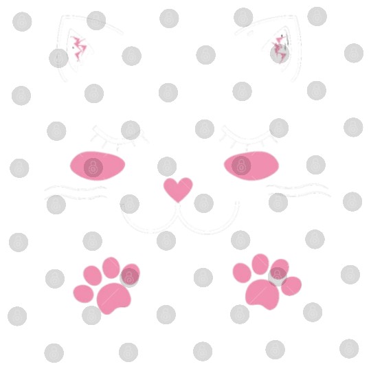 Adorable cat face Digital Files