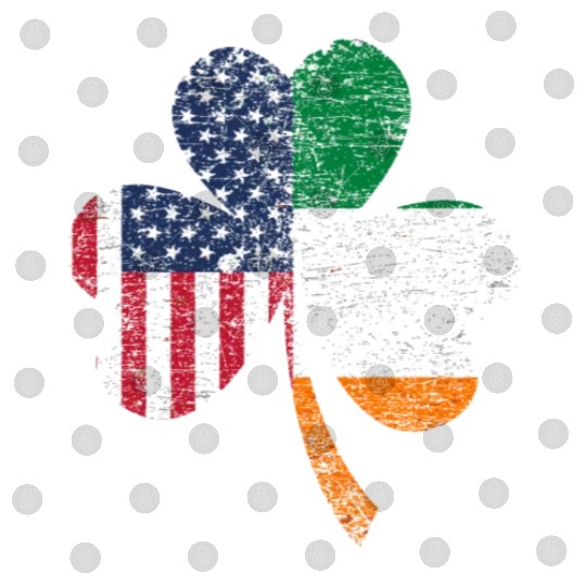 Shamrock Usa Flag Irish Ireland Digital Files