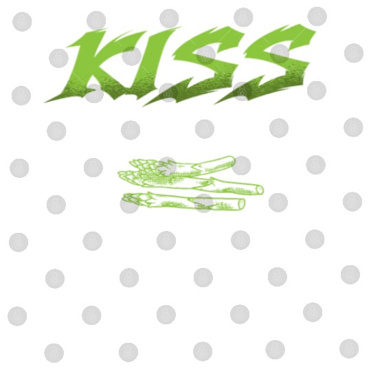 Kiss My Asparagus Lover Vegetarian Vegetable Vegan Digital Files