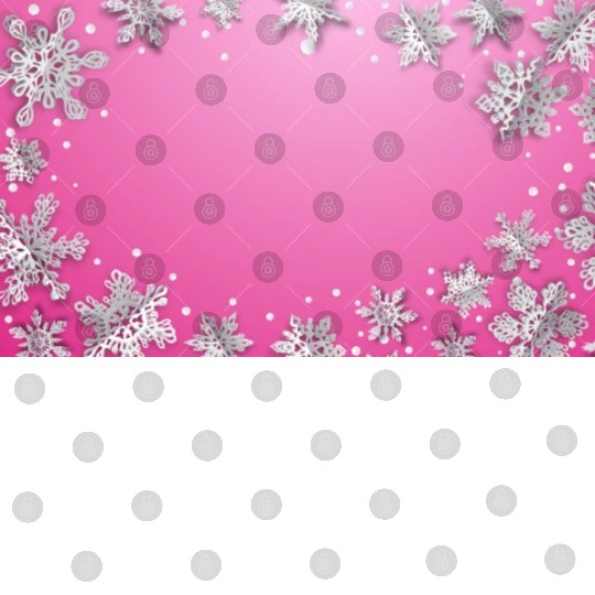 Winter Snowflakes Pink White Digital Files