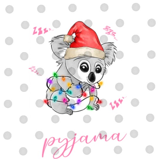 Winter Christmas Pyjama Koala Digital Files