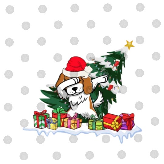 Saint Bernard Christmas Dabbing Santa Xmas Pajama Digital Files