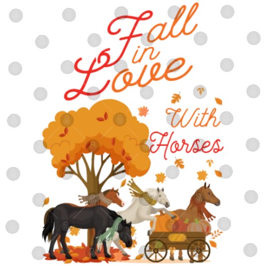 Women Fall Horse Lover Autumn Digital Files