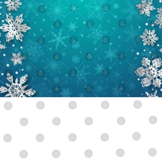 Winter Snowflakes Teal Pattern Digital Files