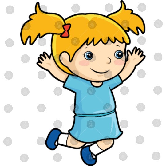 Girl jumps school enrollment joy kindergarten Digital Files