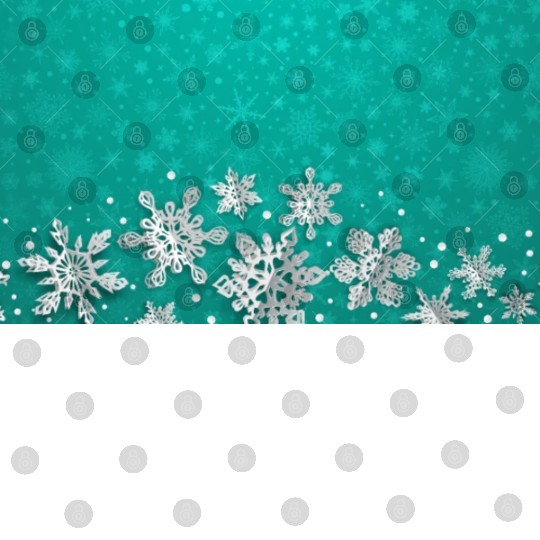 Teal Snowflakes Pattern Digital Files