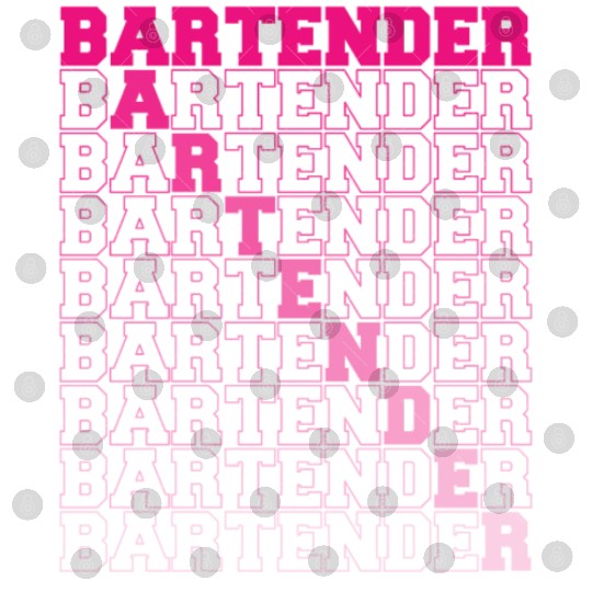 Bartender Typography Graphic Digital Files