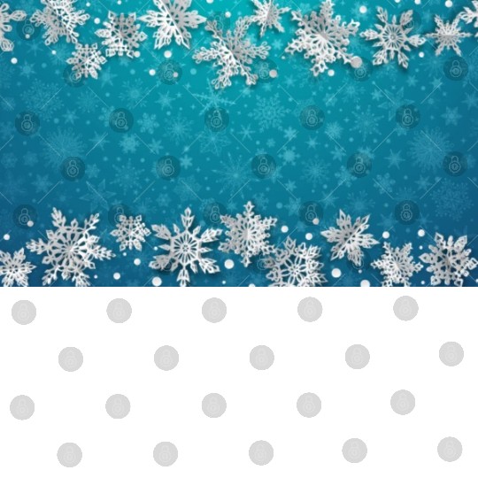 Elegant Teal Winter Snowflakes Pattern Digital Files