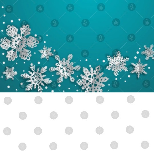 Christmas Snowflakes Teal Winter Digital Files