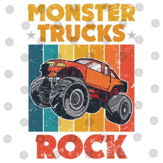 Awesome Monster Trucks Rock Tricks Stunts Wheelies Digital Files
