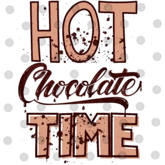 Cute winter quotes - hot chocolate time Digital Files