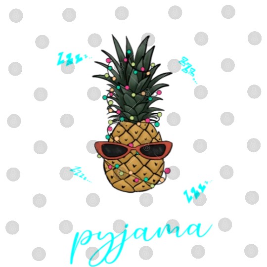 Winter Christmas Pyjama Pineapple Digital Files