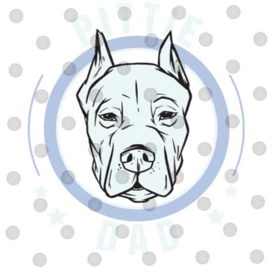 Pittie Dad Funny Pit Bull Dad Gifts Digital Files