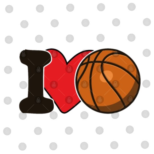 I Love Basketball For Basketball Lover Digital Files