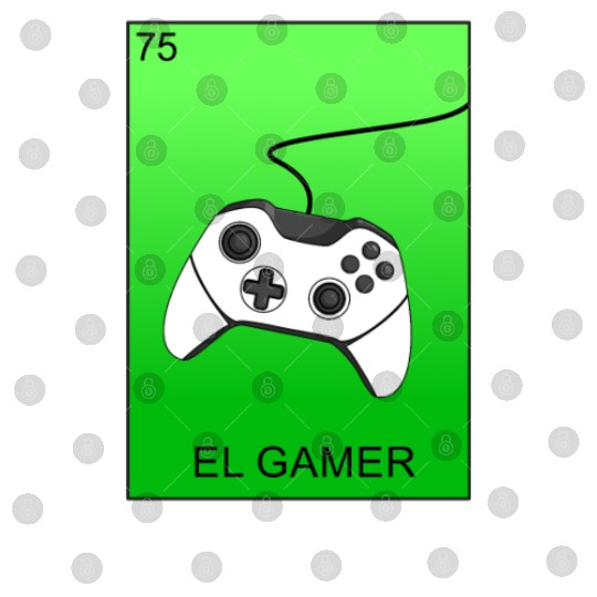 El Gamer Video Gaming Card Mexican Lottery Card Digital Files