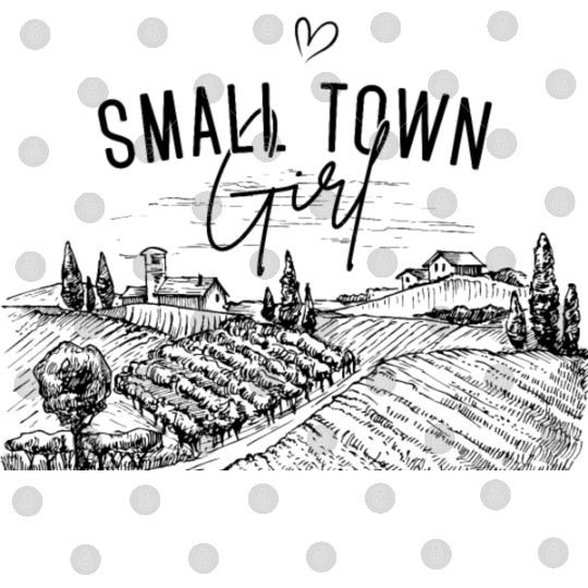 Small Town Girl with Landscape Digital Files