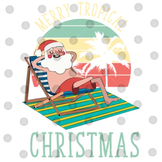 Merry Tropical Christmas Beach Christmas Digital Files