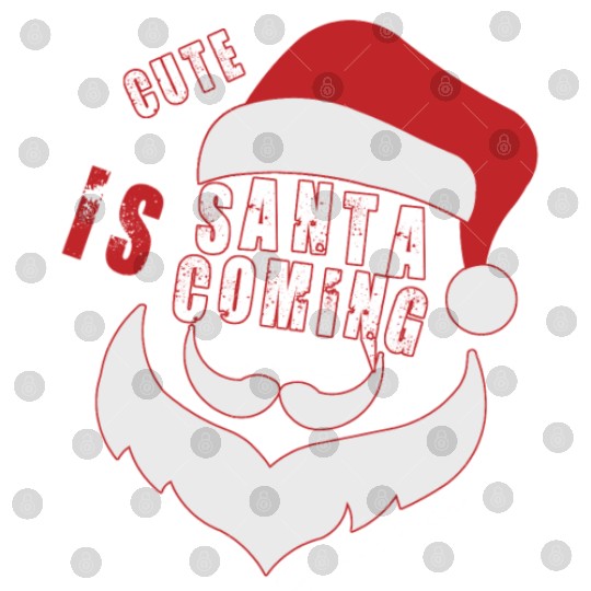 Christmas Cute Santa Is Coming Santa Candy Cane Digital Files