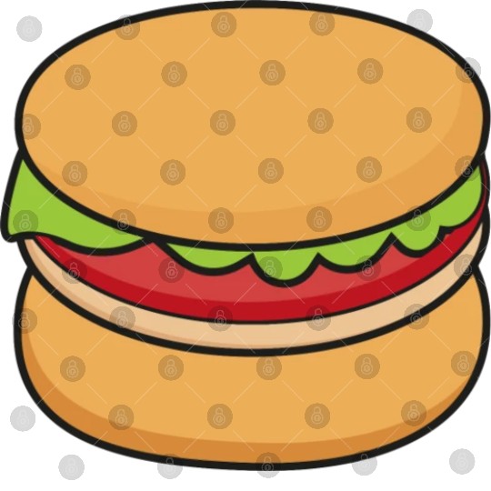 very cute delicious burgers Digital Files