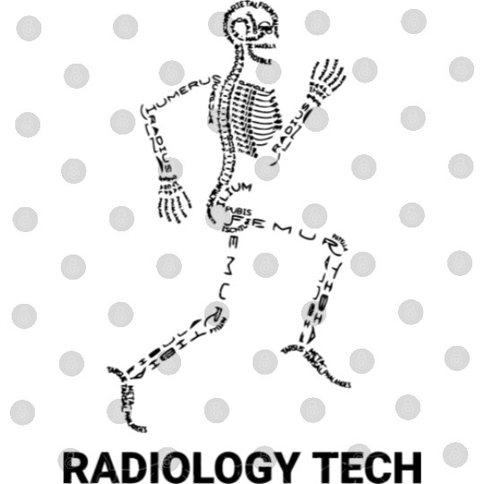 Funny Radiology Technologist Bone Anatomy Running Digital Files