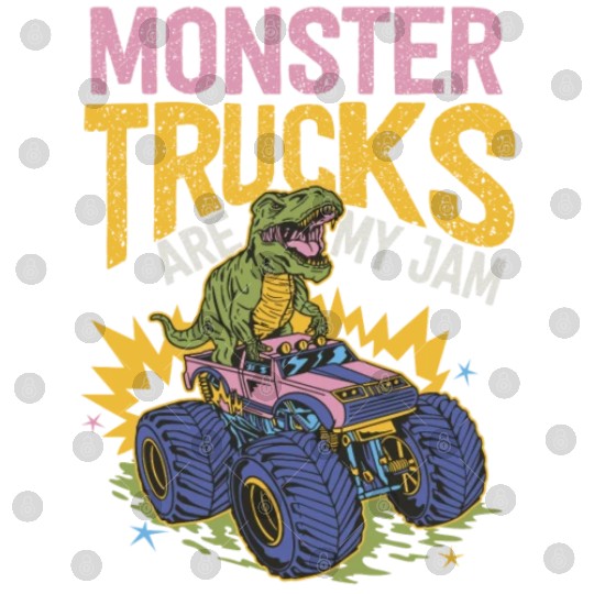 Monster Trucks Are My Jam Vintage Retro Digital Files