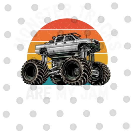 Monster Trucks Are My Jam Vintage Retro Digital Files