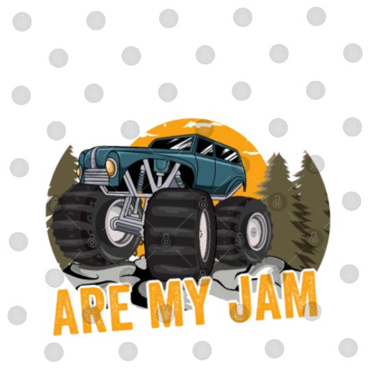 Monster Trucks Are My Jam Vintage Retro Digital Files