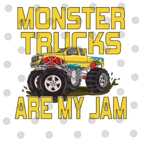 Monster Trucks Are My Jam Vintage Retro Digital Files