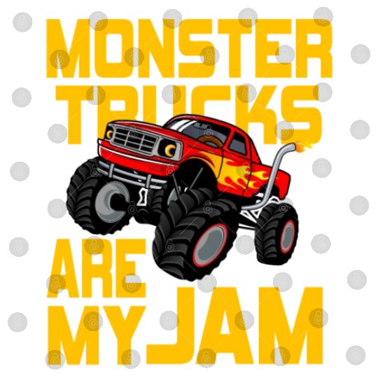 Monster Trucks Are My Jam Vintage Retro Digital Files