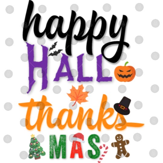Happy Hallothanksmas Digital Files