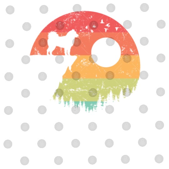 Alaskan Malamute at Sunrise in the Forest Digital Files