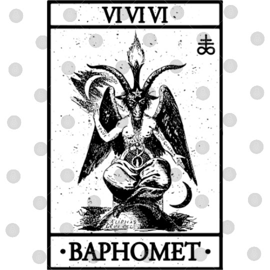 Baphomet Tarot Card Satanic Occult Digital Files