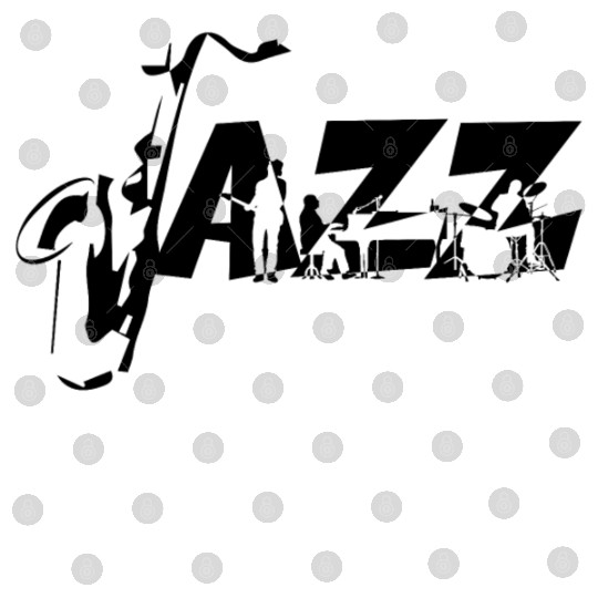 Jazz Music Typography Design Digital Files