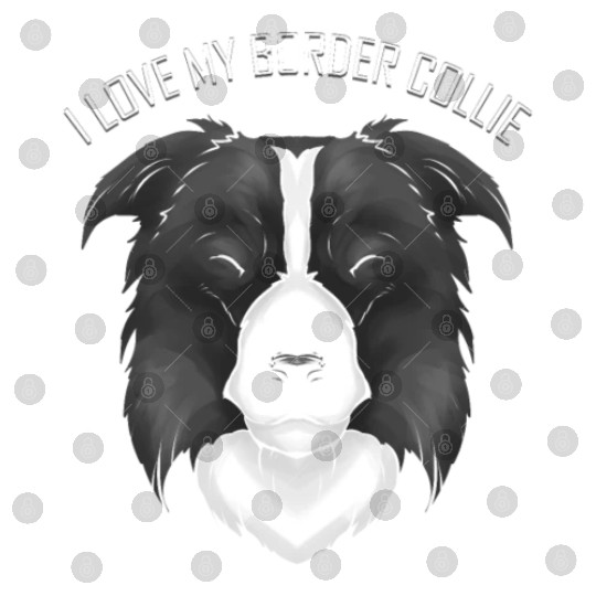 Dog Lover - I Love My Border Collie Digital Files