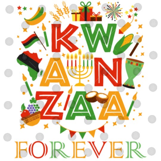 Happy Kwanzaa Forever Christmas Blessing Kinara Digital Files