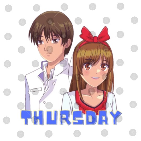 Anime Boy and Girl Day of The Week Thursday Digital Files