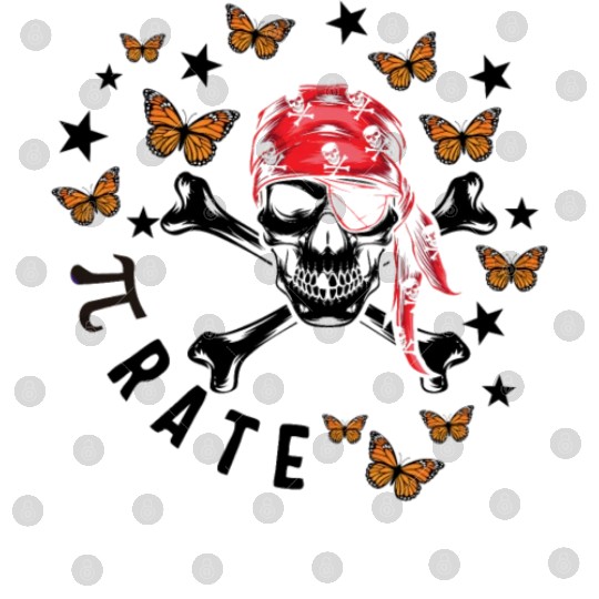 Halloween Math Teacher Digital Files, Pi Rate Skull Humor
