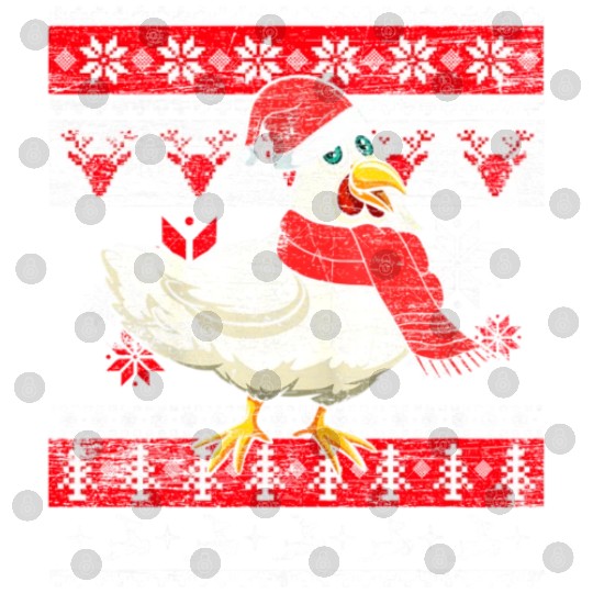 Farm Animal Farmer Gifts Ugly Christmas Chicken Digital Files