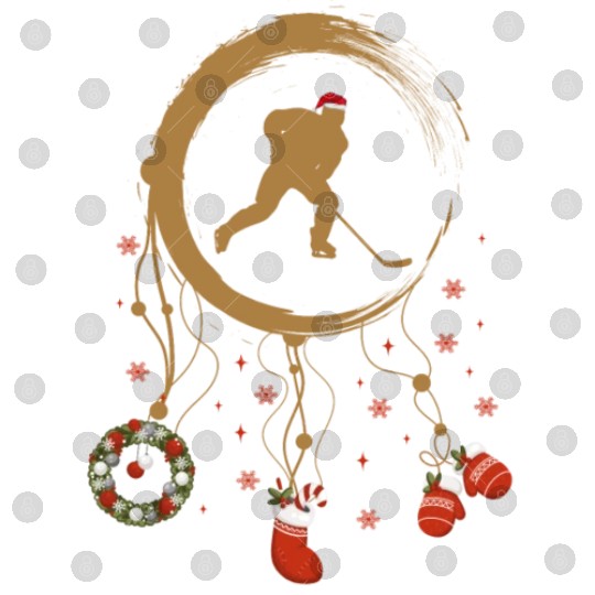 Winter dreamcatcher Christmas Ice hockey Digital Files