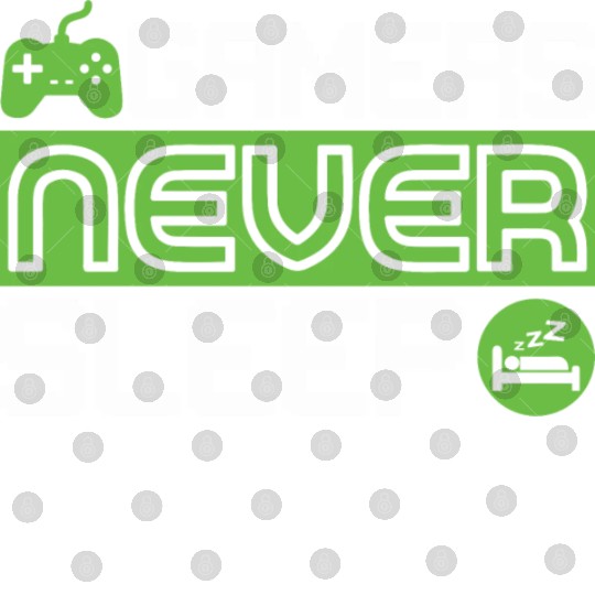 Vintage Gamers Funny Games Never Sleep Digital Files