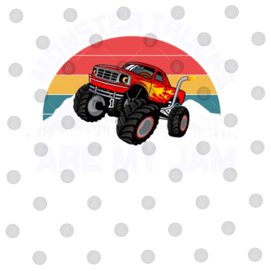 Monster Trucks Are My Jam Vintage Retro Digital Files