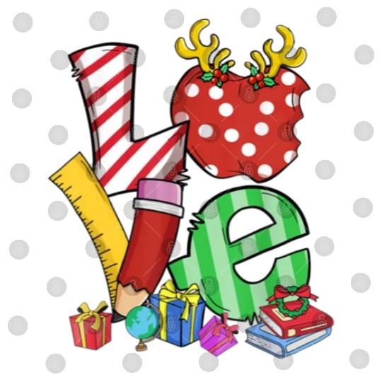 Love Teacher Math Christmas Teacher Life Matching Digital Files